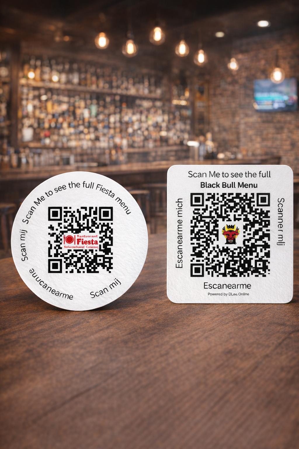 Coaster Front & Back Square - Custom made Beer Mat / Coasters